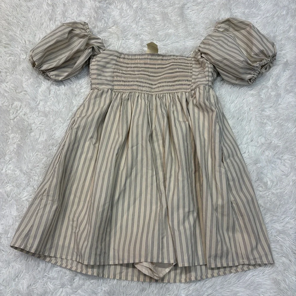 Abercrombie & Fitch Emerson Off-the-Shoulder Dress beige - Picture 5 of 5